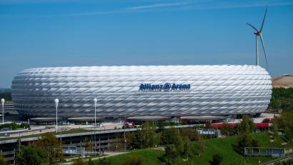 Bild: Peter Kneffel/dpa
Gleich mehrere Großkonzerte steigen im Juni in der Allianz-Arena im Norden Münchens. (Archivbild)