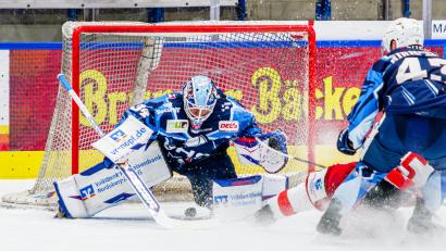 Bild: Elke Englmaier
Michael McNiven wird als unangefochtene Nummer eins der Blue Devils Weiden in die Saison.