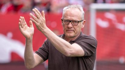 Bild: Andreas Gora/dpa
Christian Streich kritisiert Gianni Infantino scharf. (Archivfoto)