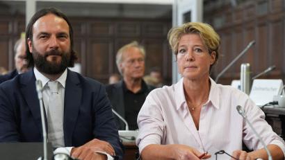 Bild: Marcus Brandt/Pool dpa/dpa
Christina Block soll die Entführung ihrer eigenen Kinder beauftragt haben.