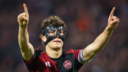 Bild: Daniel Karmann/dpa
Fabio Gruber verlässt den 1. FC Nürnberg. (Archivbild)
