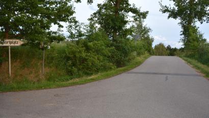 Bild: Josef Rosner
Ab dieser Kreuzung bis zum Sportgelände des SV Störnstein soll die Straße beleuchtet werden. Aufgrund offener Fragen wurde die Entscheidung auf den Herbst vertagt. Geplant sind bis zu 14 Brennstellen.