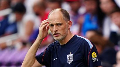 Bild: Bradley Collyer/PA Wire/dpa
Thomas Tuchel und das englische Team erlebten eine böse Überraschung.