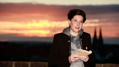 Bild: Matthias Bein/dpa/ZB
Die Schriftstellerin Daniela Danz hat den Literaturpreis der Konrad-Adenauer-Stiftung erhalten (Archivbild).