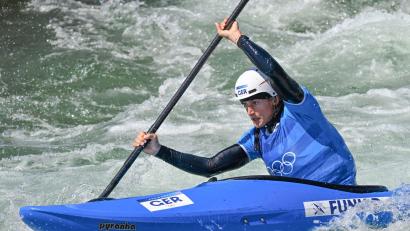 Bild: Sebastian Kahnert/dpa
Ricarda Funk gewinnt beim Heim-Weltcup in Augsburg auch im Kajak-Cross. (Archivbild)