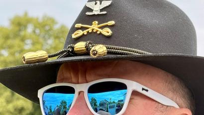 Bild: Gabi Schönberger
Die Erinnerung an die Zeit in Deutschland ganz fest im Blick.