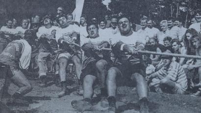 Bild: Archiv SV Vilshofen
Eindrücke vom Tauziehturnier der Tauziehfreunde Vilshofen im Juni 1993. 1987 gründete sich die Sparte des Sportvereins.