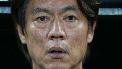 Bild: Matias Delacroix/AP/dpa
Für Südkoreas Trainer Hong Myung-bo hat der Drohnen-Vorfall keinen Einfluss. (Archivbild)