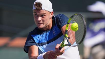 Bild: Mark J. Terrill/AP/dpa
Dänemarks Tennis-Hoffnung Holger Rune hat für Wimbledon abgesagt. (Archivbild)