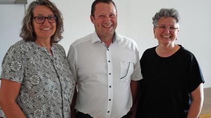 Bild: Jürgen Masching
Das neue Dreigestirn der VG Pressath (von links): Carmen Pepiuk, Andreas Reindl und Anja Kirschsieper.
