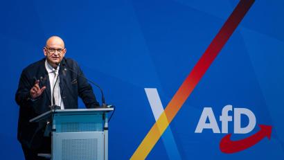 Bild: Armin Weigel/dpa
Stephan Protschka bleibt AfD-Landesvorsitzender.