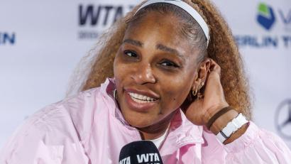 Bild: Andreas Gora/dpa
Tritt auch im Einzel von Wimbledon an: Serena Williams. (Archivbild)