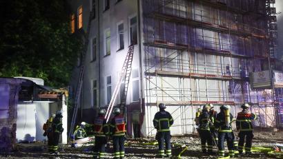 Bild: Bodo Marks/dpa
Bei dem Brand in der Nähe des Hamburger Hauptbahnhofs wurden 14 Menschen verletzt.