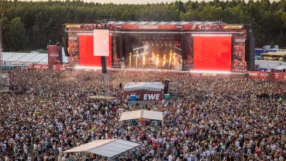 Bild: Markus Hibbeler/dpa
Das Hurricane zählt zu den größten Festivals in Deutschland. (Symbolbild)
