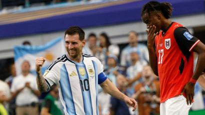 Bild: Chitose Suzuki/The Dallas Morning News/AP/dpa
Ließ Argentinien jubeln: Superstar Messi.