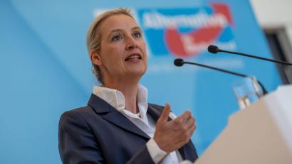 Bild: Michael Kappeler/dpa
AfD-Chefin Alice Weidel bemängelt, die Empfehlungen der Rentenkommission seien nicht ausreichend.