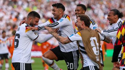 Bild: Jan Woitas/dpa
Die deutsche Nationalmannschaft steht bereits als Gruppensieger der Gruppe E fest.