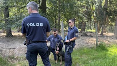 Bild: Heike Unger
Hundeführer der Amberger Polizei gehen jetzt auch auf "Naturschutzstreife".