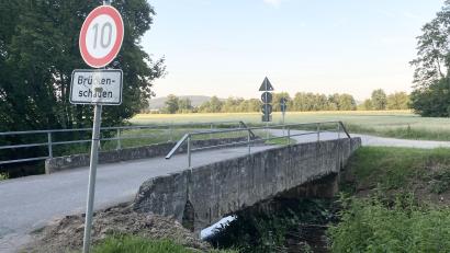Bild: Claudia Völkl
Die marode Hüttenbachbrücke wird noch heuer einem Neubau weichen.