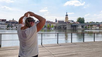 Bild: Daniel Löb/dpa
In Kitzingen ist es oft besonders heiß.