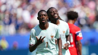 Bild: Martin Meissner/AP/dpa
Bester Mann auf dem Feld: Weltfußballer Ousmane Dembélé.