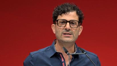 Bild: Michael Bahlo/dpa
Am Sonntag wurde Pantisano zum Co-Vorsitzdenden der Partei die Linke gewählt. (Archivbild)