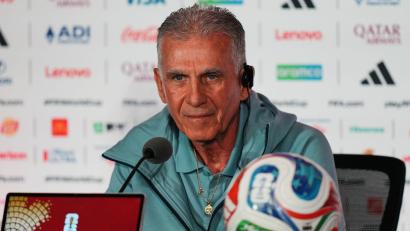 Bild: Stephanie Scarbrough/AP/dpa
Carlos Queiroz und Ghana treffen am Samstag auf Kroatien. (Archivbild)