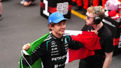 Bild: David Davies/PA Wire/dpa
Kimi Antonelli hat fünf der bisherigen sieben Formel-1-Rennen gewonnen. (Archivbild)