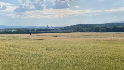 Bild: Claudia Völkl
An der A 93 wird gegenüber dem Gewerbe- und Industriegebiet am Fischberg der "Solarpark Oberköblitz" geplant.
