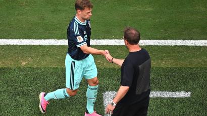Bild: Tom Weller/dpa
Kimmich und Nagelsmann wissen nun den Gegner.