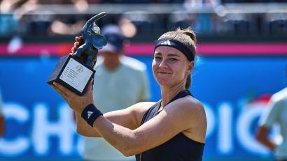 Bild: Mathias Schulz/dpa
Karolina Muchova feierte ihren dritten Titel auf der WTA-Tour.