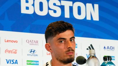 Bild: Martin Meissner/AP/dpa
Kai Havertz glaubt an den offensiven Startschuss gegen Paraguay.
