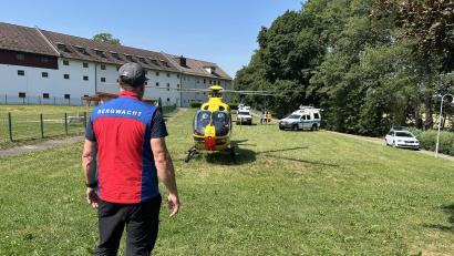 Bild: Bergwacht Amberg
Einsatz beim Kletterunfall bei Auerbach.
