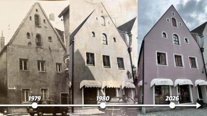 Bild: Christine Ferrandino/ Rudi Bonkoß/ Theresa Kotz; Grafik: Franka Eichl 
Christine und Giovanni Ferrandino eröffneten 1980 ihre "Boutique Christin" in der Weidener Altstadt. Im Jahr zuvor war das Gebäude abgerissen worden und anschließend maßstabsgetreu wieder aufgebaut.
