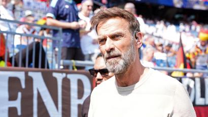 Bild: Martin Rickett/PA Wire/dpa
Der Name Jürgen Klopp taucht oft als möglicher Nachfolger für Julian Nagelsmann auf