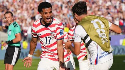 Bild: Martin Meissner/AP/dpa
Malik Tilmann war einer der besten Spieler der USA.