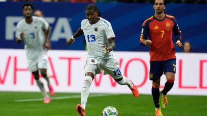 Bild: Mike Stewart/AP/dpa
Kap-Verde-Spieler Sidny Lopes Cabral. (Archivbild)