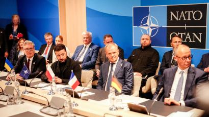 Bild: Kay Nietfeld/dpa
Beim Nato-Gipfel im vergangenen Jahr bekam der ukrainische Präsident Wolodymyr Selenskyj nur nationale Unterstützungszusagen - aber keine des Bündnisses. Das soll in Ankara nun anders werden. (Archivbild)
