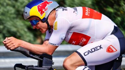 Bild: Hannibal Hanschke/dpa
Großer Favorit bei der Challenge Roth: Norwegens Triathlonstar Kristian Blummenfelt. (Archivbild)