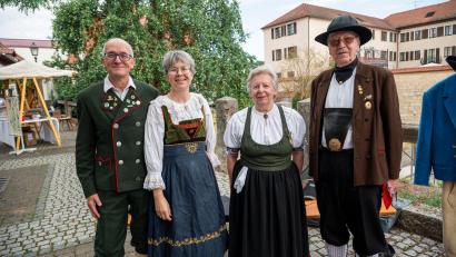 Bild: Daniel Vogl/dpa
Beim Tag der Franken stand Tracht hoch im Kurs.