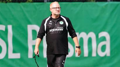 Bild: Daniel Löb/dpa
Sah eine Niederlage seiner Fürther im ersten Sommertest: Trainer Heiko Vogel (Archivbild)