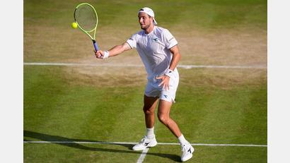 Bild: Andrew Matthews/PA Wire/dpa
Jan-Lennard Struff spielte sein erstes Wimbledon-Achtelfinale.