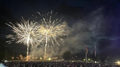 Bild: Gerald Morgenstern
Ein Feuerwerk war der Abschluss des Festes zum amerikanischen Unabhängigkeitstags in Grafenwöhr.