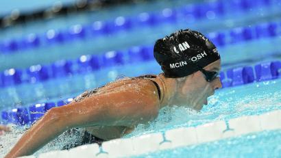 Bild: Michael Kappeler/dpa
Summer McIntosh hält nun auch den Weltrekord über 200 Meter Schmetterling. (Archivbild)