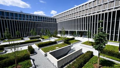 Bild: Sven Hoppe/dpa
Erstmals wurde im neuen Strafjustizzentrum verhandelt. (Archivbild)