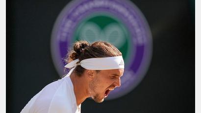 Bild: Andrew Matthews/PA Wire/dpa
Gut gebrüllt: Zverev schlägt Angstgegner Fritz