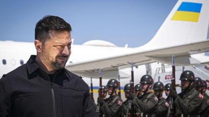 Bild: Metin Aktaş/Pool Anadolu/AP/dpa
Der ukrainische Präsident Wolodymyr Selenskyj kann sich über ein neues Hilfsversprechen freuen.