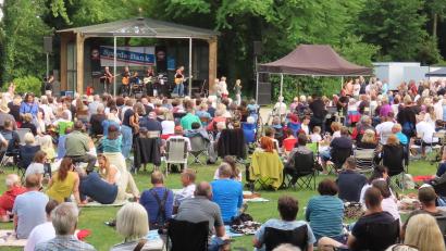 Bild: Helmut Kunz
Tolle Stimmung herrschte am Mittwochabend im Max-Reger-Park.