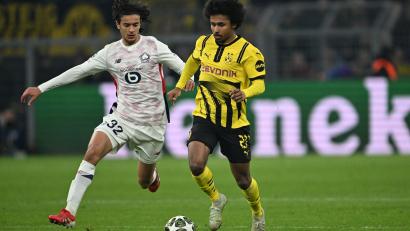 Bild: Federico Gambarini/dpa
Karim Adeyemi will laut Medienberichten zum FC Barcelona wechseln.