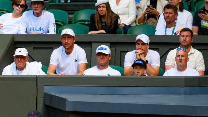 Bild: Frank Molter/dpa
Die Box von Alexander Zverev: Ganz links sitzt der Vater.